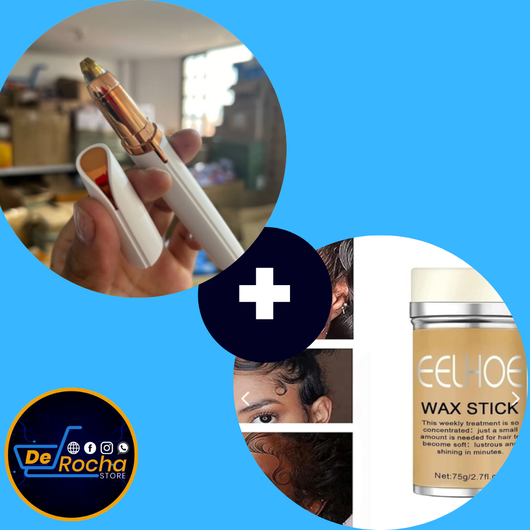 combo barra cera+depilador cejas